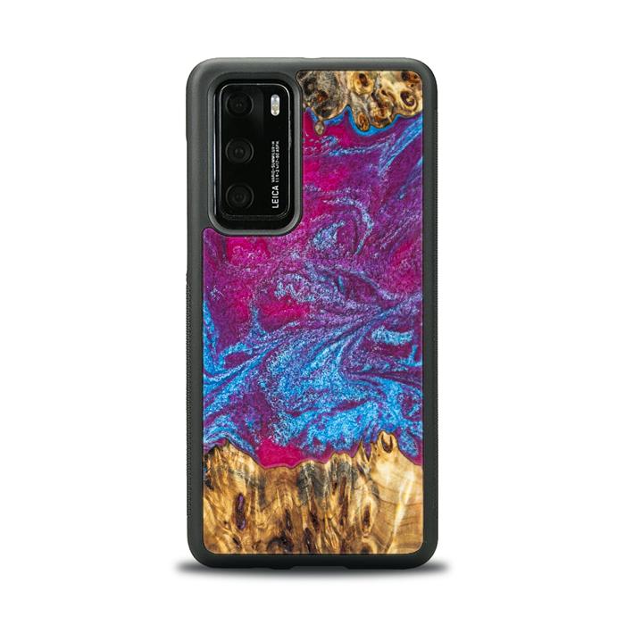 Huawei P40 Resin & Wood Phone Case - Synergy#E3