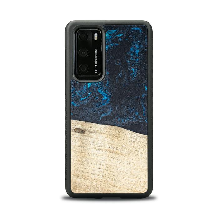 Huawei P40 Handyhülle aus Harz und Holz - Synergy#F17