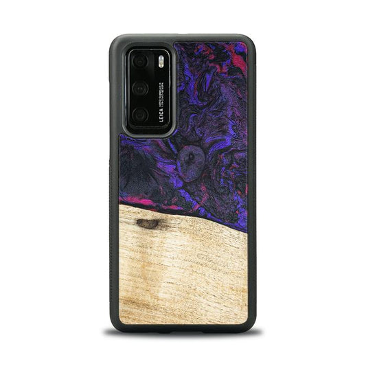 Huawei P40 Handyhülle aus Harz und Holz - Synergy#F18