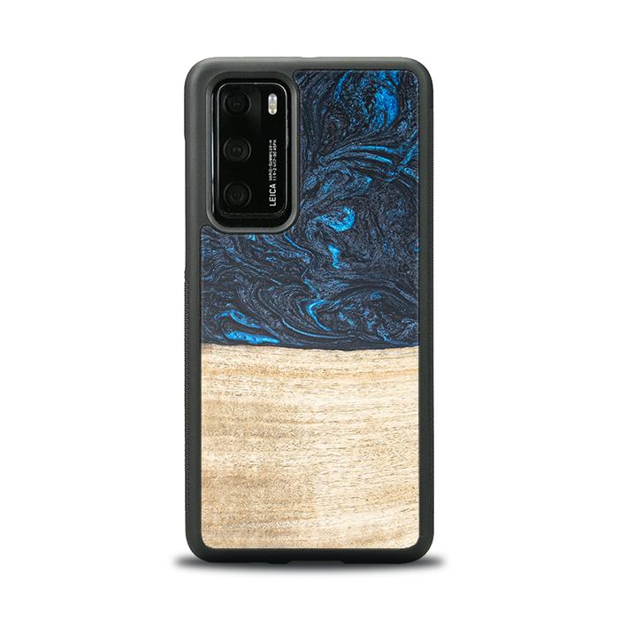 Huawei P40 Handyhülle aus Harz und Holz - Synergy#F19