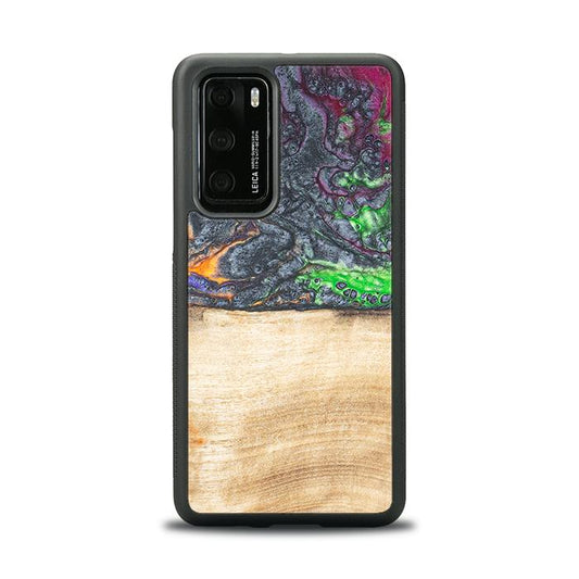 Huawei P40 Handyhülle aus Harz und Holz - Synergy#F2