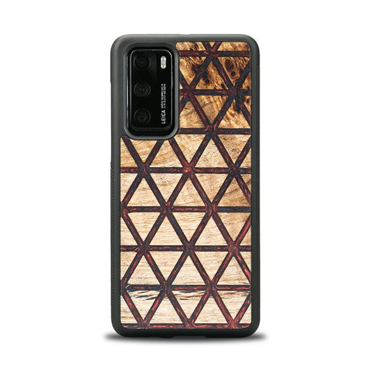 Huawei P40 Handyhülle aus Harz und Holz - Synergy#F22