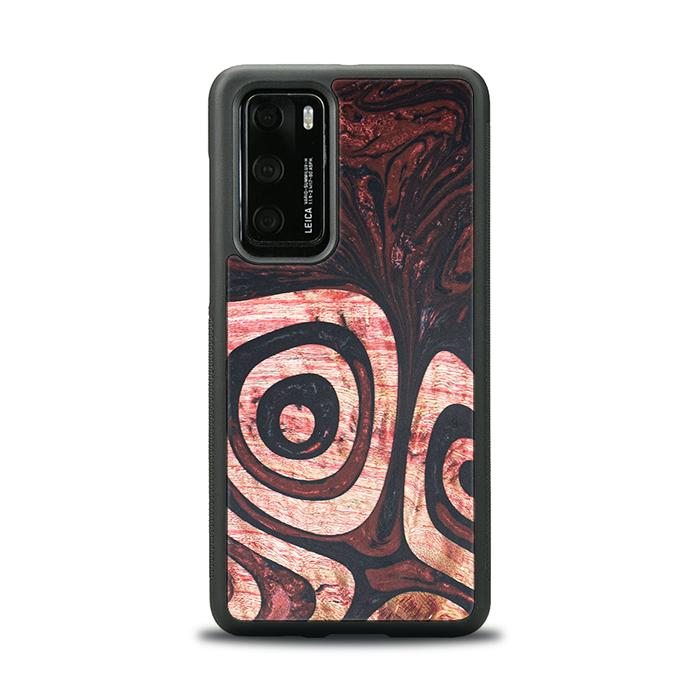 Huawei P40 Handyhülle aus Harz und Holz - Synergy#F32
