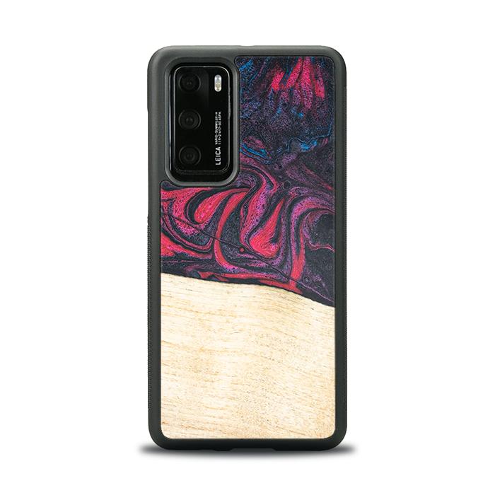 Huawei P40 Handyhülle aus Harz und Holz - Synergy#F5