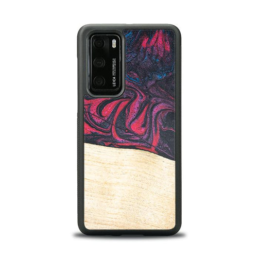 Huawei P40 Handyhülle aus Harz und Holz - Synergy#F5