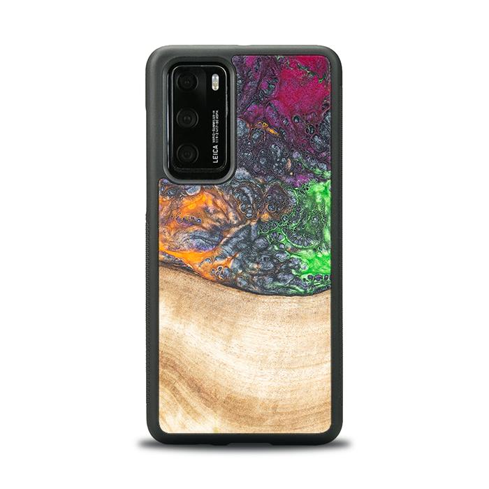 Huawei P40 Handyhülle aus Harz und Holz - Synergy#F6