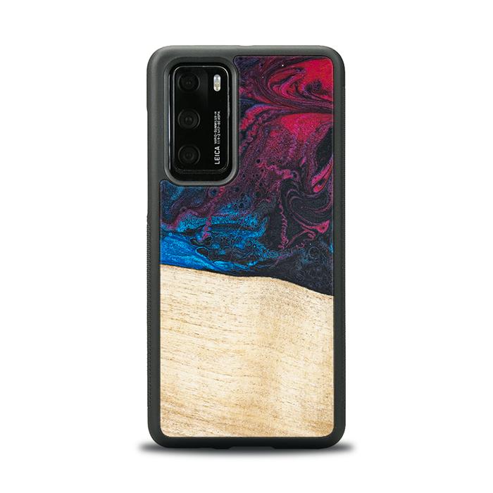 Huawei P40 Handyhülle aus Harz und Holz - Synergy#F9