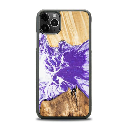 iPhone 11 Pro Max Handyhülle aus Harz und Holz - Synergy#A78