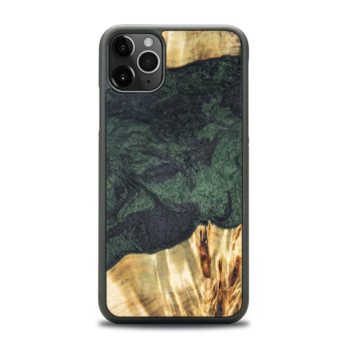 iPhone 11 Pro Max Handyhülle aus Harz und Holz - Synergy#E14