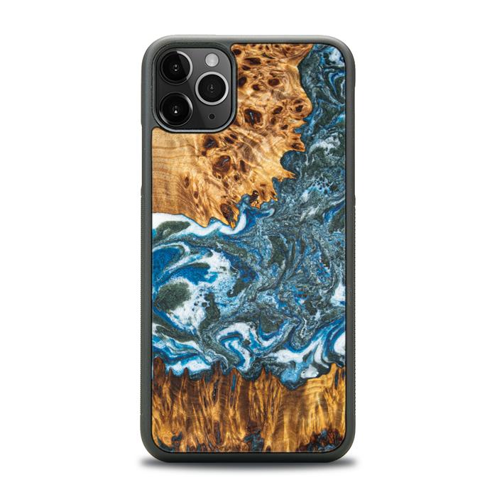 iPhone 11 Pro Max Handyhülle aus Harz und Holz - Synergy#E17
