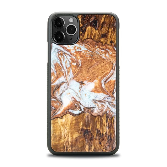 iPhone 11 Pro Max Etui na telefon z żywicy i drewna - Synergy#E18