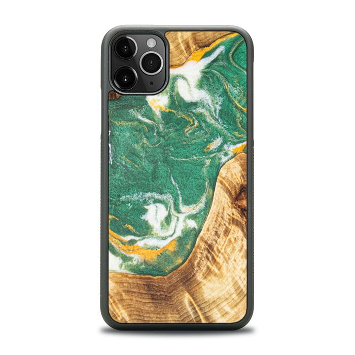 iPhone 11 Pro Max Handyhülle aus Harz und Holz - Synergy#E20