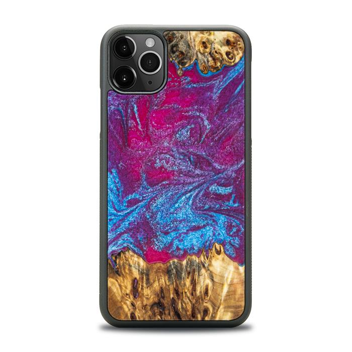 iPhone 11 Pro Max Resin & Wood Phone Case - Synergy#E3