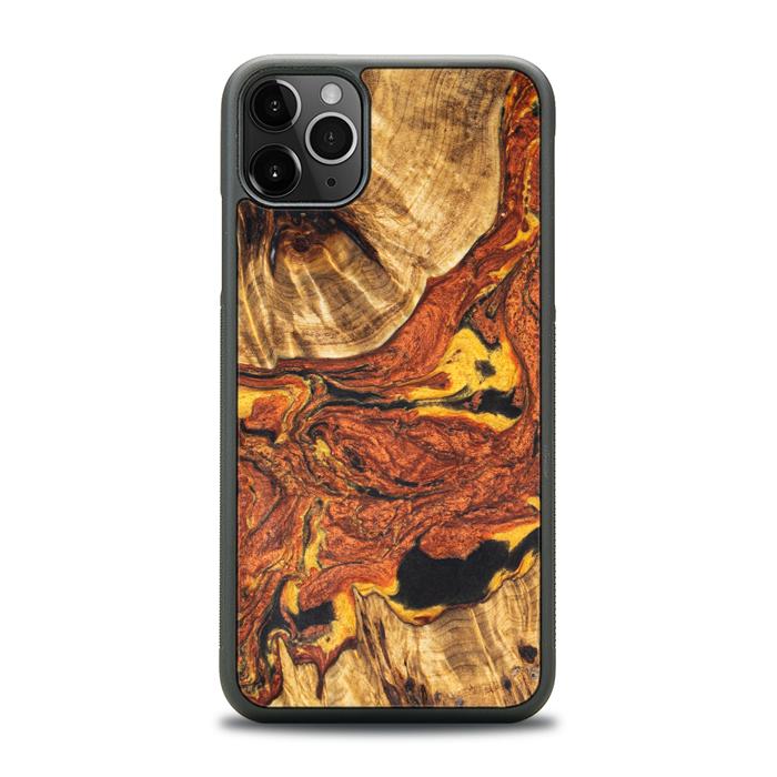 iPhone 11 Pro Max Handyhülle aus Harz und Holz - Synergy#E6