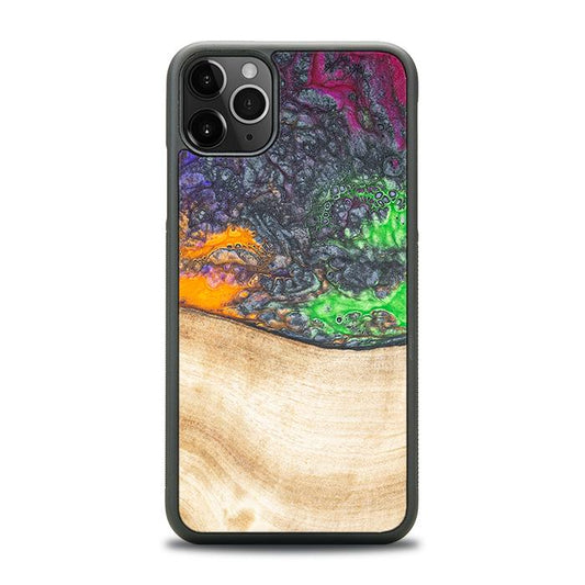 iPhone 11 Pro Max Handyhülle aus Harz und Holz - Synergy#F1