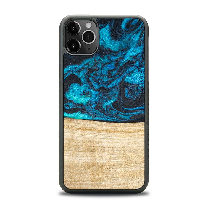 iPhone 11 Pro Max Handyhülle aus Harz und Holz - Synergy#F11