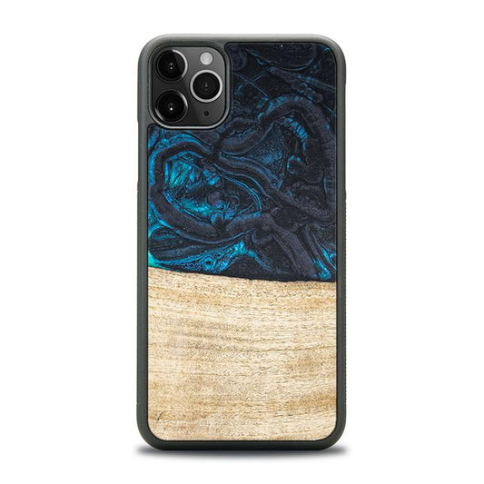 iPhone 11 Pro Max Handyhülle aus Harz und Holz - Synergy#F13
