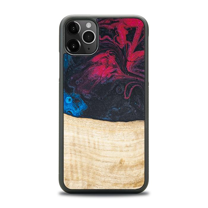 iPhone 11 Pro Max Handyhülle aus Harz und Holz - Synergy#F14