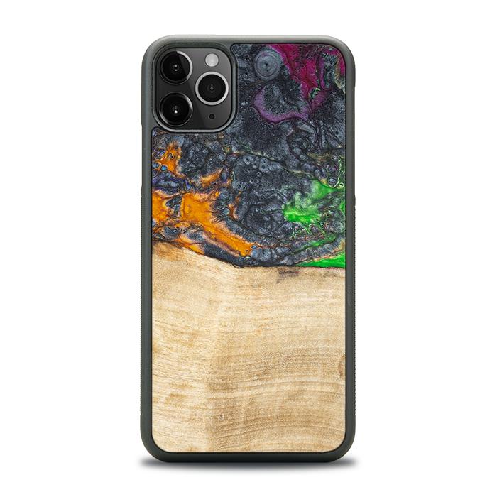 iPhone 11 Pro Max Handyhülle aus Harz und Holz - Synergy#F16
