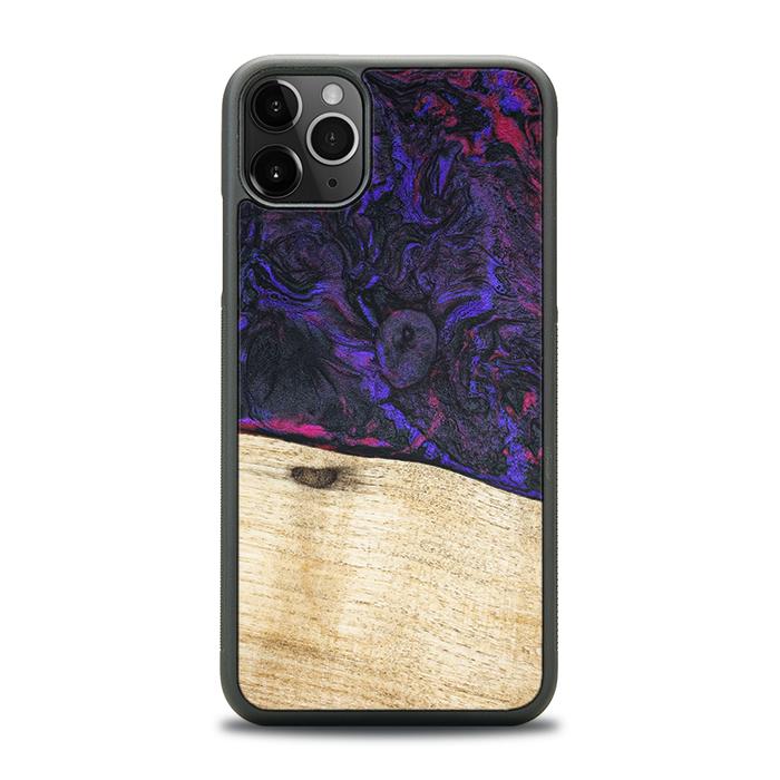 iPhone 11 Pro Max Handyhülle aus Harz und Holz - Synergy#F18