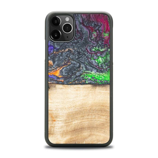 iPhone 11 Pro Max Handyhülle aus Harz und Holz - Synergy#F2