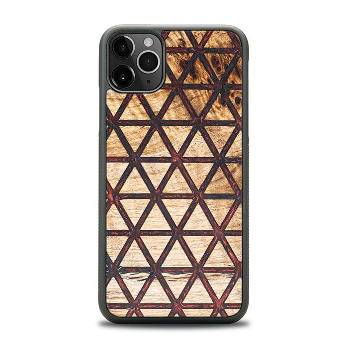 iPhone 11 Pro Max Handyhülle aus Harz und Holz - Synergy#F22