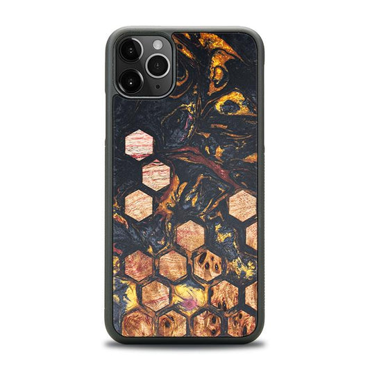 iPhone 11 Pro Max Handyhülle aus Harz und Holz - Synergy#F26