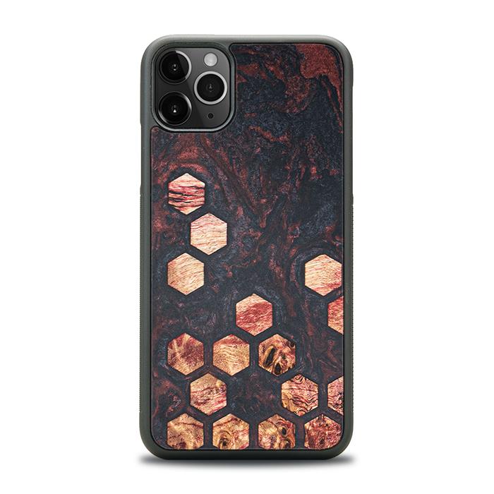 iPhone 11 Pro Max Handyhülle aus Harz und Holz - Synergy#F27