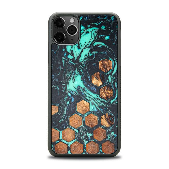 iPhone 11 Pro Max Handyhülle aus Harz und Holz - Synergy#F28