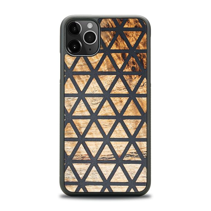 iPhone 11 Pro Max Handyhülle aus Harz und Holz - Synergy#F29