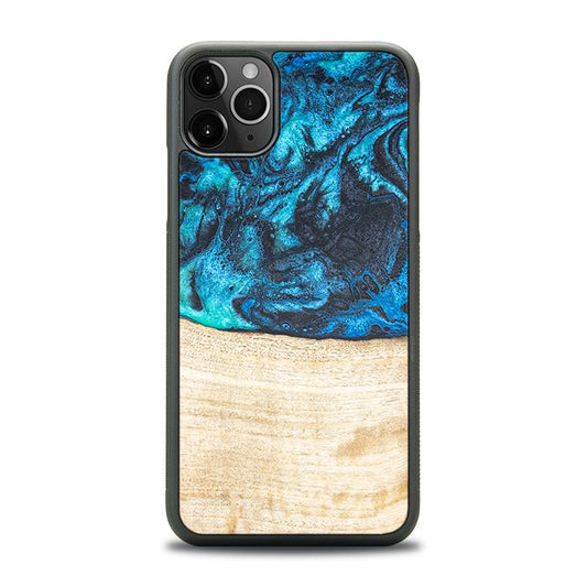 iPhone 11 Pro Max Handyhülle aus Harz und Holz - Synergy#F3