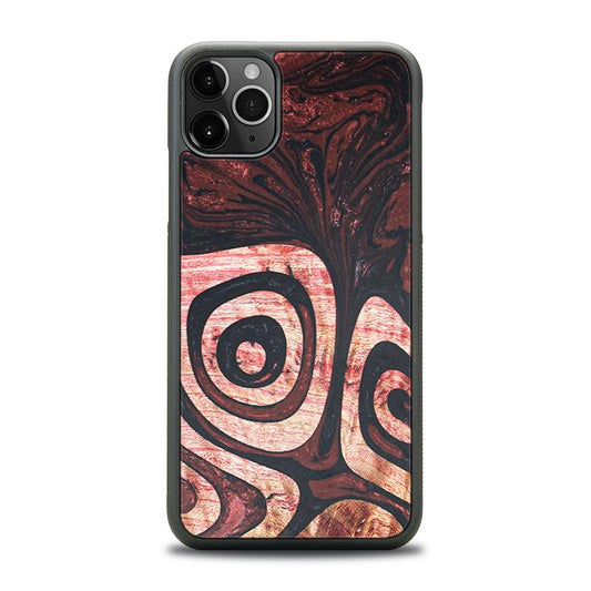iPhone 11 Pro Max Handyhülle aus Harz und Holz - Synergy#F32