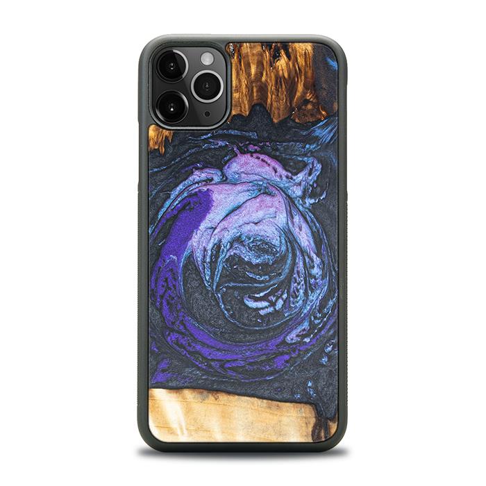 iPhone 11 Pro Max Handyhülle aus Harz und Holz - Synergy#F34