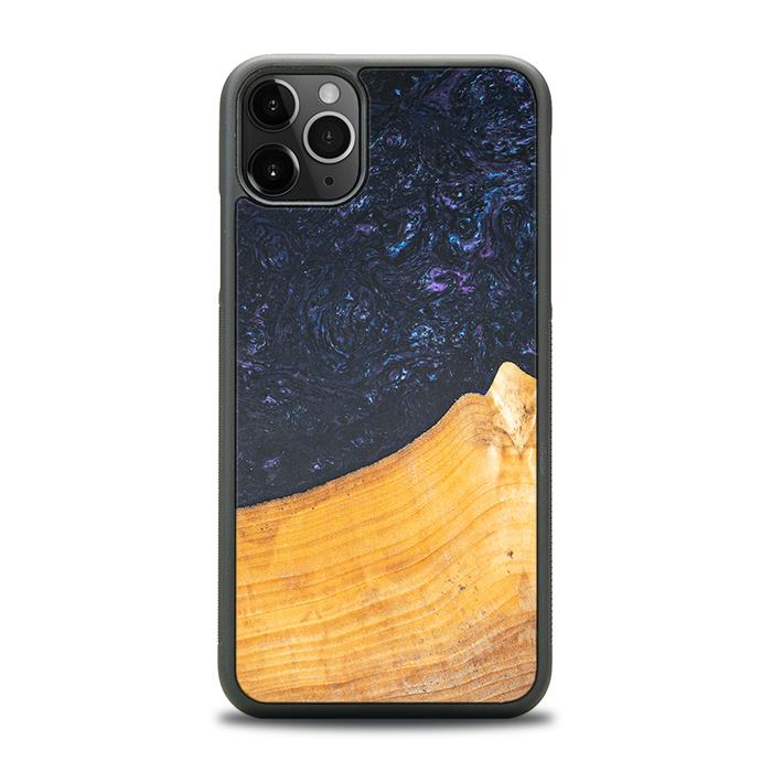 iPhone 11 Pro Max Handyhülle aus Harz und Holz - Synergy#F37