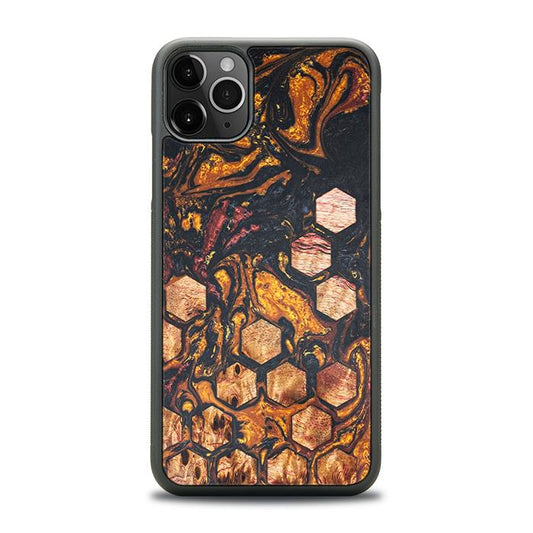 iPhone 11 Pro Max Handyhülle aus Harz und Holz - Synergy#F38