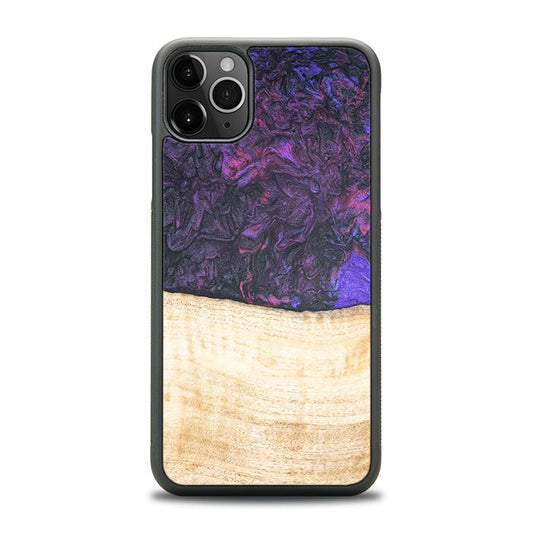 iPhone 11 Pro Max Handyhülle aus Harz und Holz - Synergy#F4