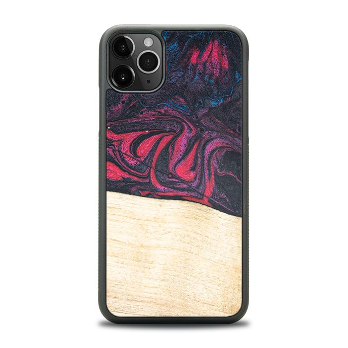 iPhone 11 Pro Max Handyhülle aus Harz und Holz - Synergy#F5