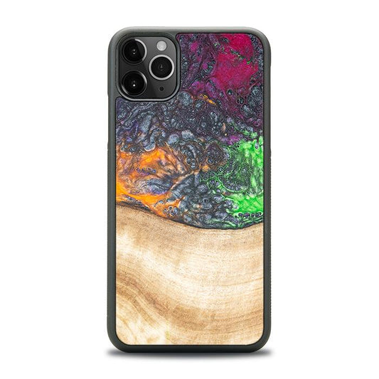 iPhone 11 Pro Max Handyhülle aus Harz und Holz - Synergy#F6