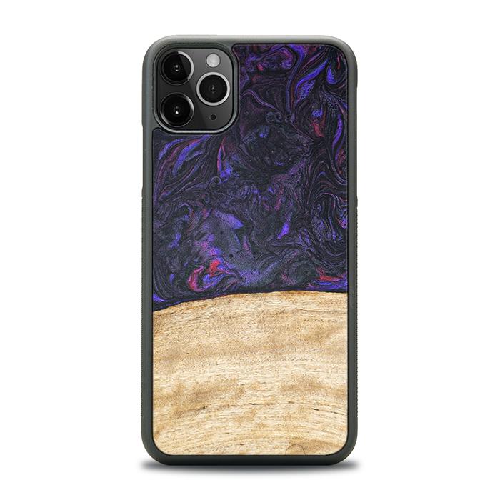 iPhone 11 Pro Max Handyhülle aus Harz und Holz - Synergy#F7