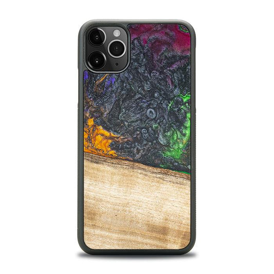 iPhone 11 Pro Max Handyhülle aus Harz und Holz - Synergy#F8
