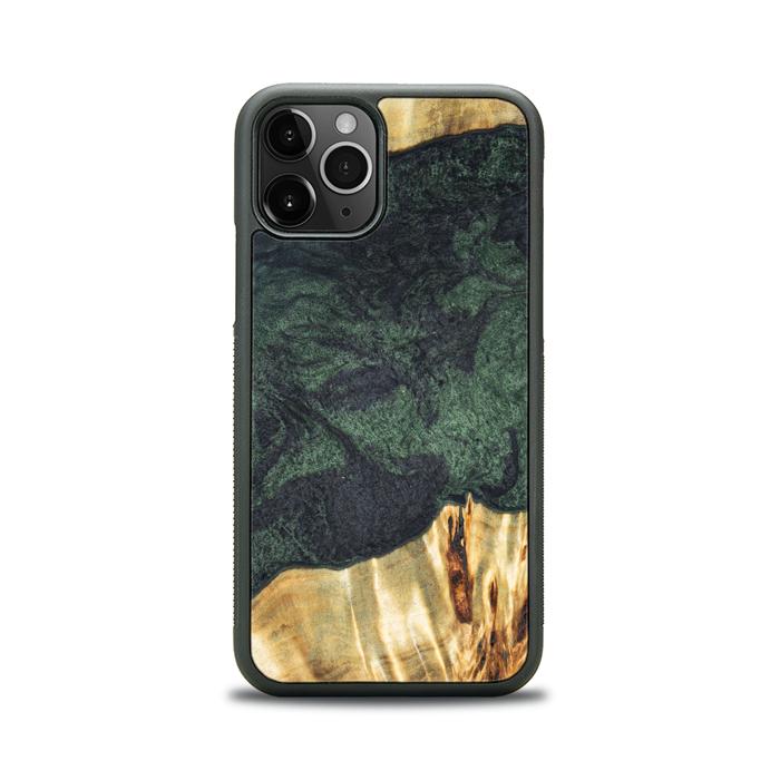 iPhone 11 Pro Handyhülle aus Harz und Holz - Synergy#E14
