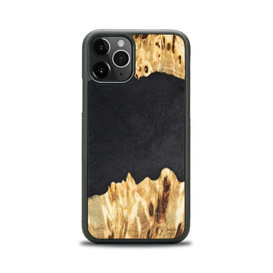 iPhone 11 Pro Handyhülle aus Harz und Holz - Synergy#E19