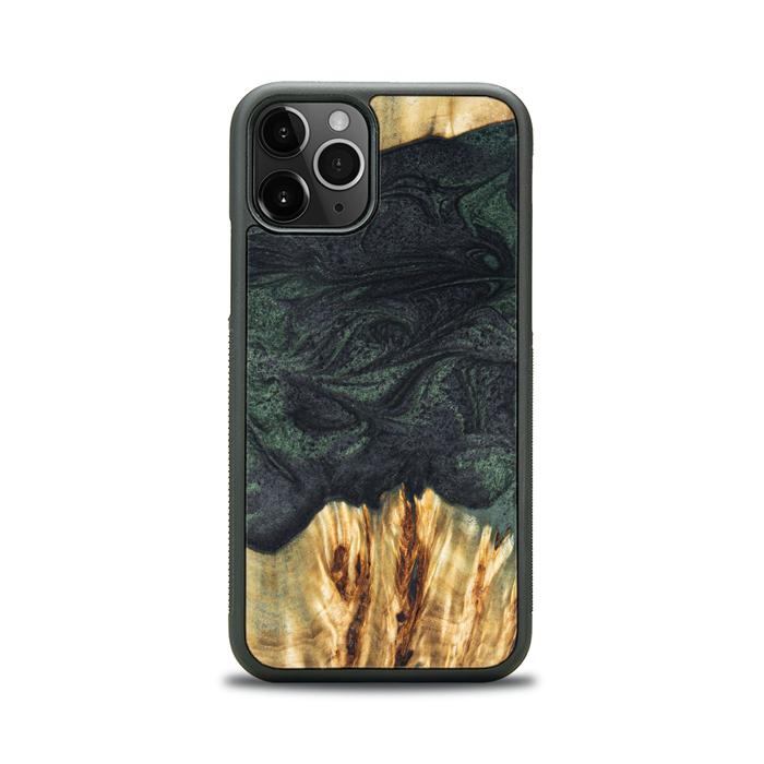 iPhone 11 Pro Handyhülle aus Harz und Holz - Synergy#E25