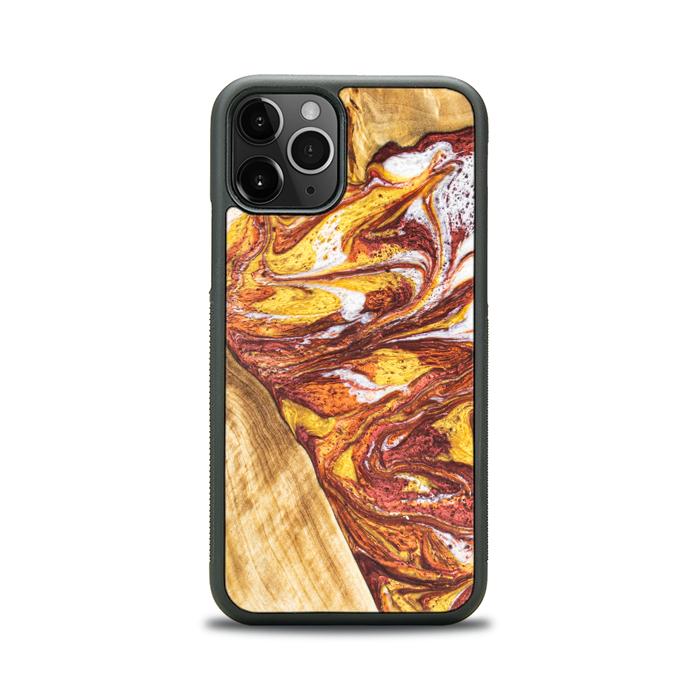 iPhone 11 Pro Handyhülle aus Harz und Holz - Synergy#E4