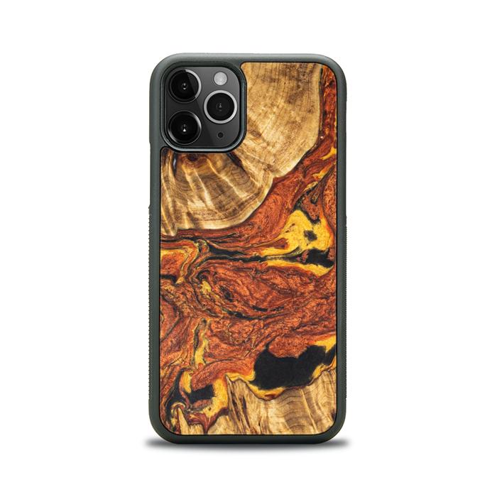 iPhone 11 Pro Handyhülle aus Harz und Holz - Synergy#E6