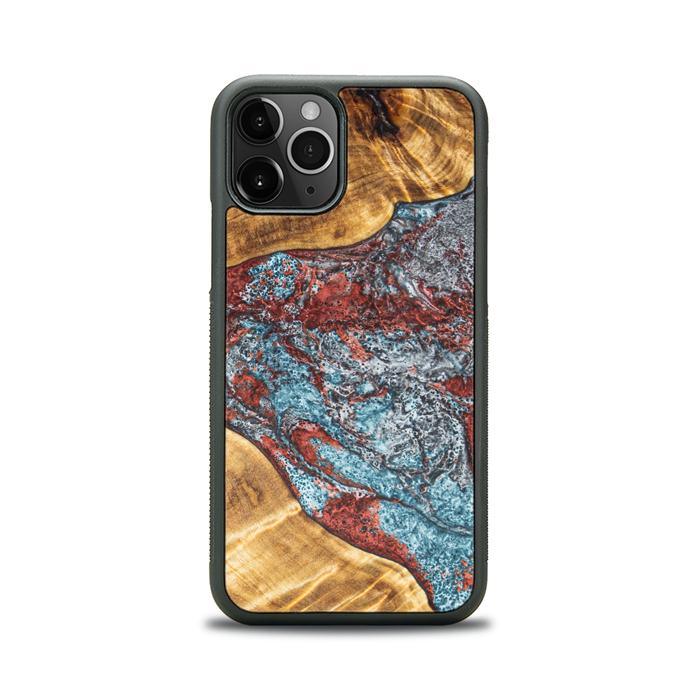 iPhone 11 Pro Handyhülle aus Harz und Holz - Synergy#E7