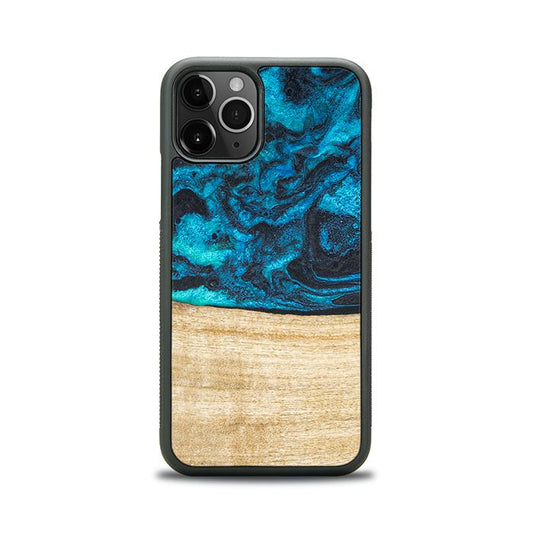 iPhone 11 Pro Handyhülle aus Harz und Holz - Synergy#F11