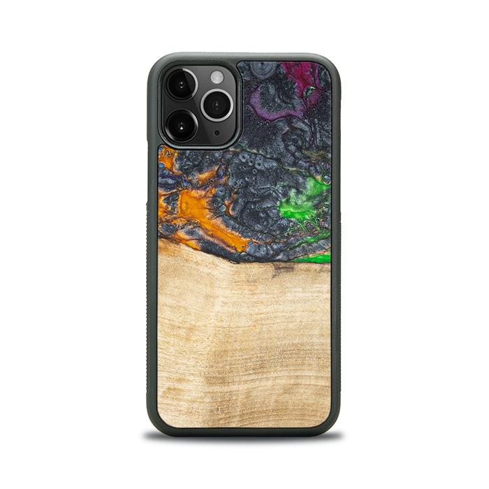 iPhone 11 Pro Handyhülle aus Harz und Holz - Synergy#F16