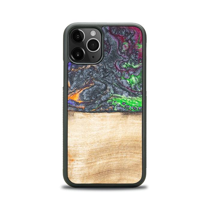 iPhone 11 Pro Handyhülle aus Harz und Holz - Synergy#F2