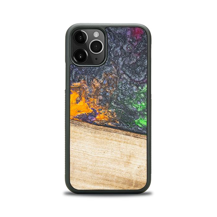 iPhone 11 Pro Handyhülle aus Harz und Holz - Synergy#F20